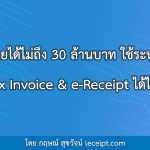 รายได้ไม่ถึง 30 ล้านบาทต่อปี ใช้ระบบ e-Tax Invoice & e-Receipt ได้ไหม ?