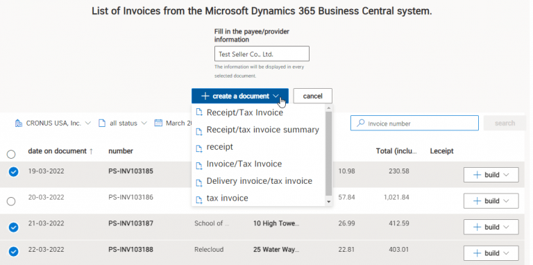 How to create e-Tax Invoice & e-Receipt with Microsoft Dynamics 365 ...